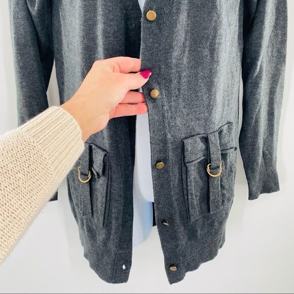 KERISMA Gray Cardigan Sweater - Picture 4 of 11